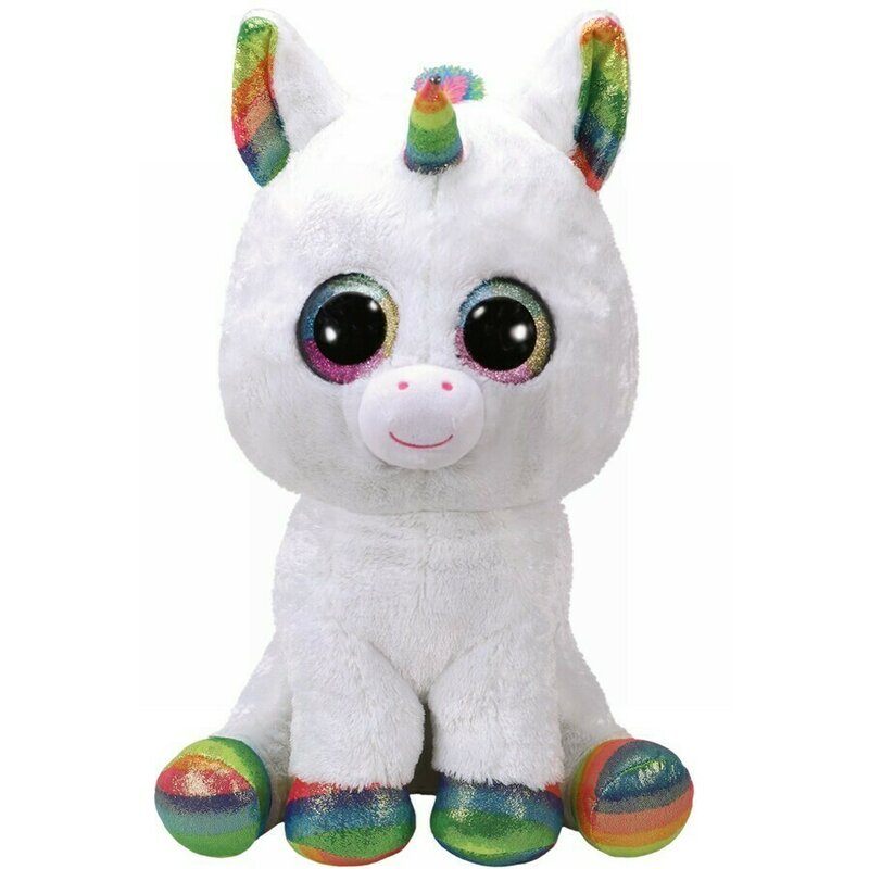 Ty - Jucarie din plus Unicornul Pixy , Boos , 42 cm, Alb