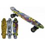 PMS - Skateboard copii longboard model Retro Multicolor 57cm lungime 50kg - 1