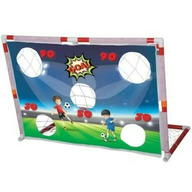 Poarta de fotbal cu minge inclusa, pentru copii, cu prelata si tinta cu puncte, GOL 227