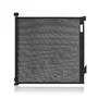Poarta de siguranta, Lionelo, Thea, Cu suruburi, Textila, Retractabila, Mecanism dublu de blocare, Montaj universal, 95x140 cm, Conform cu standardul european de securitate EN1930, Negru - 1