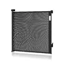 Poarta de siguranta, Lionelo, Thea, Cu suruburi, Textila, Retractabila, Mecanism dublu de blocare, Montaj universal, 95x140 cm, Conform cu standardul european de securitate EN1930, Negru - 4