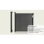 Poarta de siguranta, Lionelo, Thea, Cu suruburi, Textila, Retractabila, Mecanism dublu de blocare, Montaj universal, 95x140 cm, Conform cu standardul european de securitate EN1930, Negru - 12