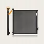 Poarta de siguranta, Lionelo, Thea, Cu suruburi, Textila, Retractabila, Mecanism dublu de blocare, Montaj universal, 95x140 cm, Conform cu standardul european de securitate EN1930, Negru - 16
