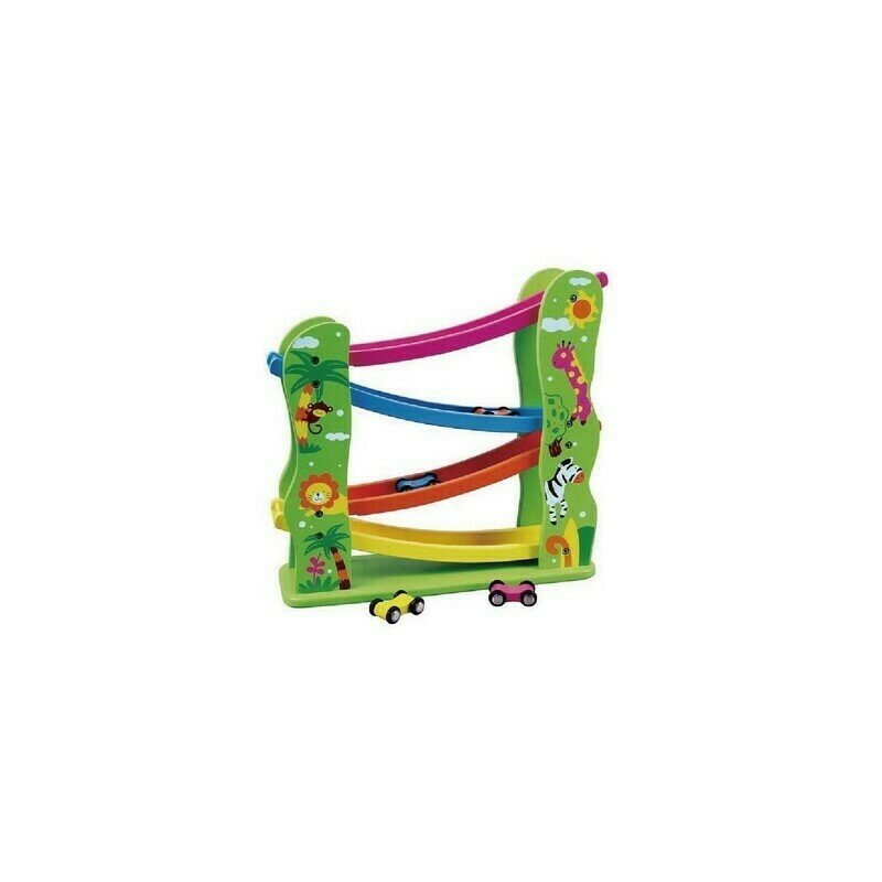 Viga - pista de masini zig zag , cu 4 masini