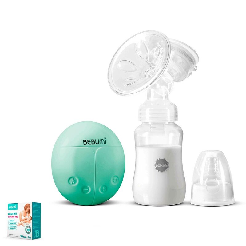 Bebumi - pompa de san electrica bs eco buburuza (green) + 30