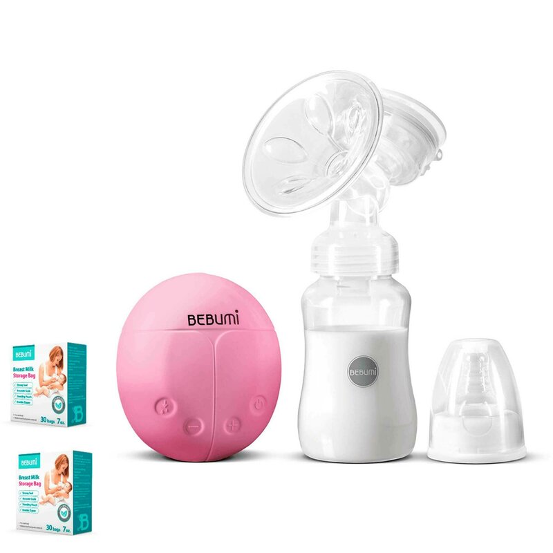 Bebumi - pompa de san electrica bs eco buburuza (pink) + 60