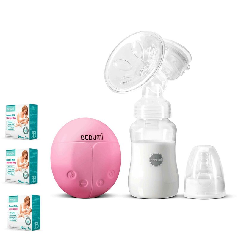 Bebumi - pompa de san electrica bs eco buburuza (pink) + 90