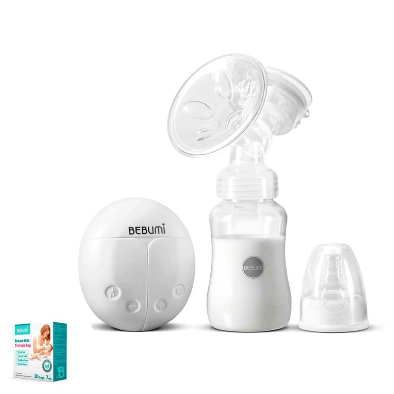 Bebumi - pompa de san electrica bs eco buburuza (white) + 30