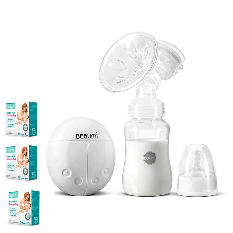 Bebumi - pompa de san electrica bs eco buburuza (white) + 90