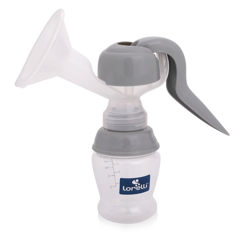 Lorelli - pompa manuala , cu biberon 150 ml inclus, gri