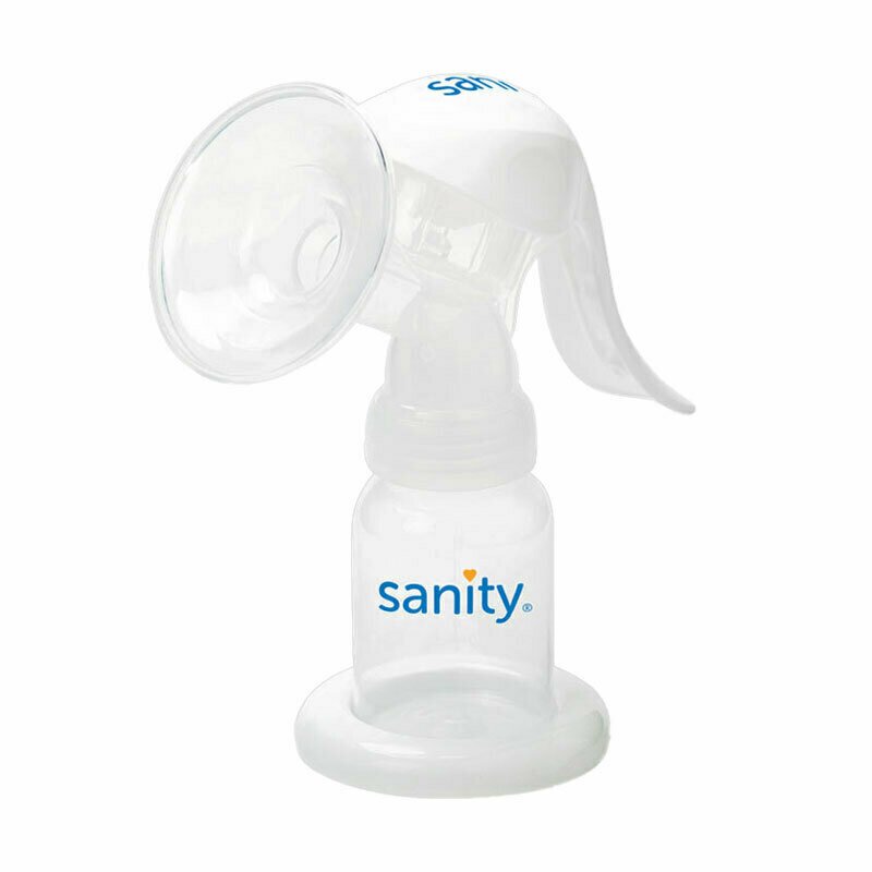 Sanity - Pompa manuala de san Easy Comfort, cu clapeta, biberon si tetina BPA free