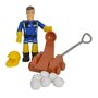 Simba - ATV , Pompierul Sam,  Cu figurina, Pentru dezapezit - 3
