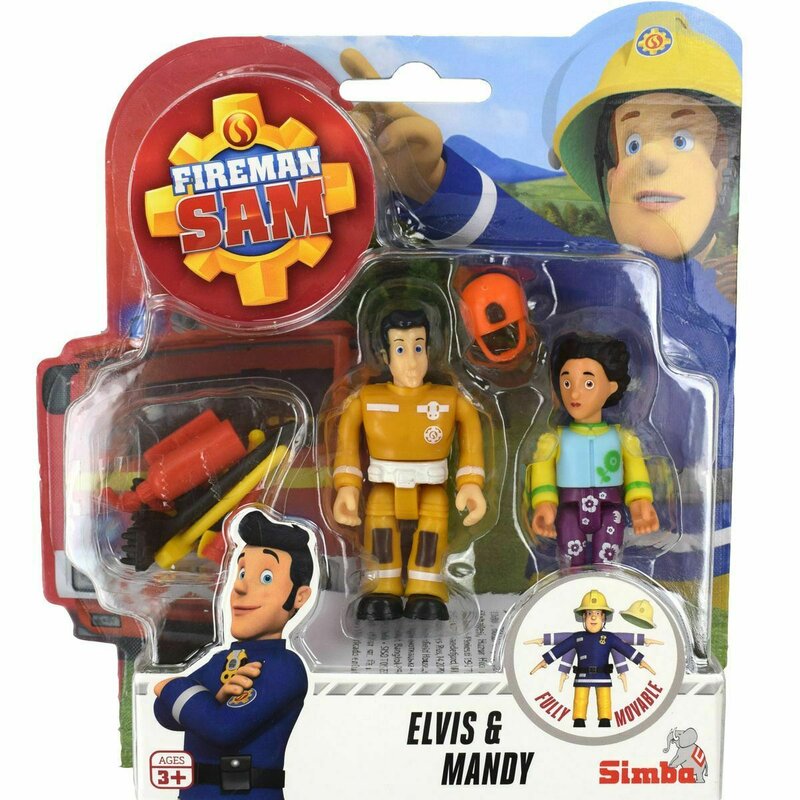Simba - pompierul sam set figurine elvis si mandy cu accesorii