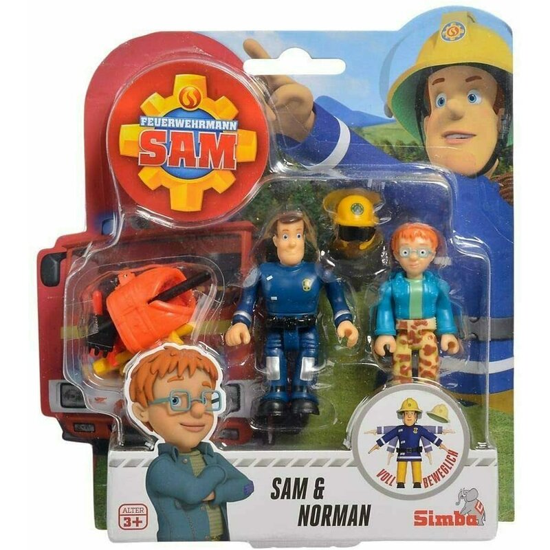 Simba - pompierul sam set figurine sam si norman cu accesorii