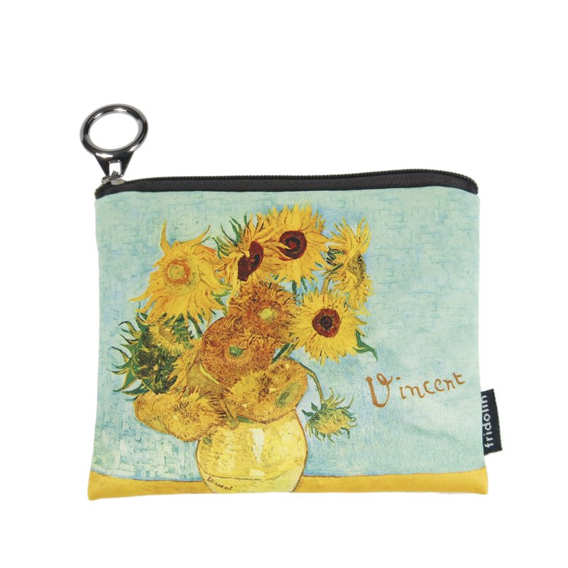 Fridolin - portmoneu textil van gogh sunflowers
