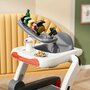 Premergator, Bebe Stars, 3 in 1, Cu panou interactiv, Cu sunete si lumini, Cu roti, Pana la 12 kg, Cu inaltime reglabila in 4 pozitii, 7-18 luni+, Conform cu EN1273:2020, EN71, CE, Grey - 4
