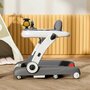Premergator, Bebe Stars, 3 in 1, Cu panou interactiv, Cu sunete si lumini, Cu roti, Pana la 12 kg, Cu inaltime reglabila in 4 pozitii, 7-18 luni+, Conform cu EN1273:2020, EN71, CE, Grey - 5