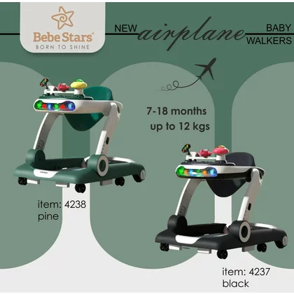 Premergator, Bebe Stars, 3 in 1, Cu panou interactiv, Cu sunete si