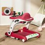Premergator, Bebe Stars, 3 in 1, Cu panou interactiv, Cu sunete si lumini, Cu roti, Pana la 12 kg, Cu inaltime reglabila in 4 pozitii, 7-18 luni+, Conform cu EN1273:2020, EN71, CE, Red - 3