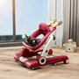 Premergator, Bebe Stars, 3 in 1, Cu panou interactiv, Cu sunete si lumini, Cu roti, Pana la 12 kg, Cu inaltime reglabila in 4 pozitii, 7-18 luni+, Conform cu EN1273:2020, EN71, CE, Red - 4