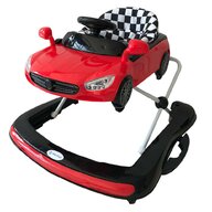 Premergator, Bebe Stars, Racing Car, 3 in 1, Cu panou interactiv, Cu sunete si lumini, Cu roti, Cu inaltime reglabila in 3 pozitii, 6-18 luni+, Conform cu EN1273, Red