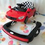 Premergator, Bebe Stars, Racing Car, 3 in 1, Cu panou interactiv, Cu sunete si lumini, Cu roti, Cu inaltime reglabila in 3 pozitii, 6-18 luni+, Conform cu EN1273, Red - 2
