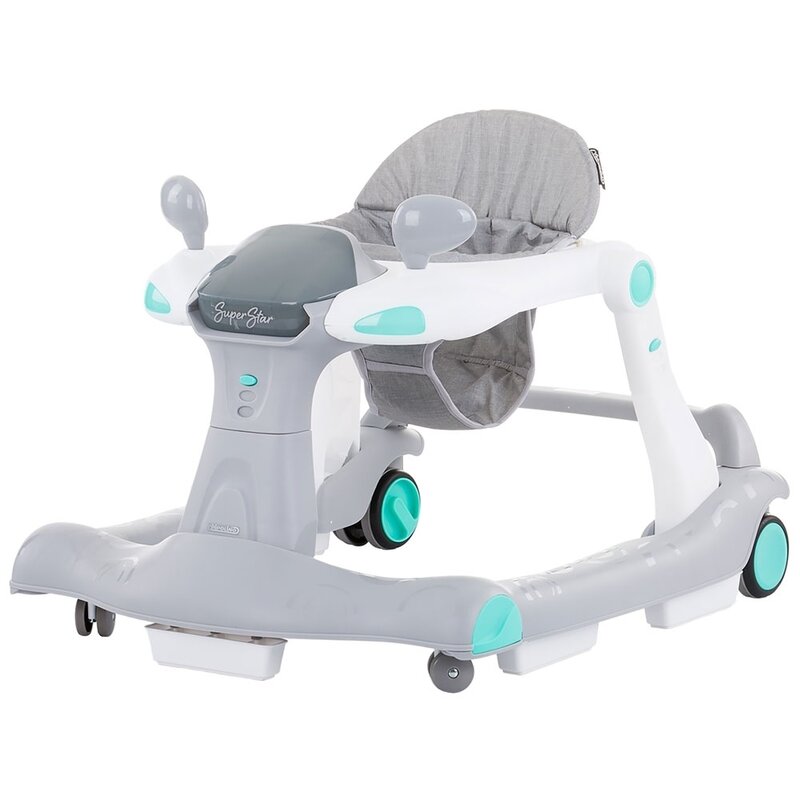Chipolino - premergator interactiv super star , mist, 2 in 1, gri