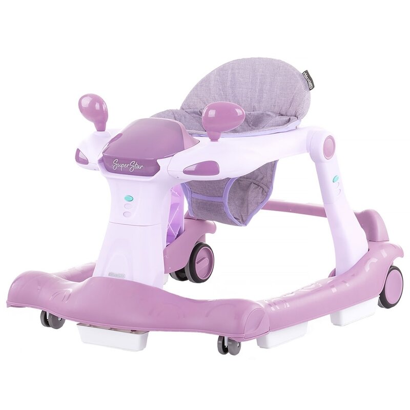 Chipolino - premergator interactiv super star , peony, 2 in 1, roz