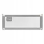 Protectie laterala pat, Primabobo,Classic, 140 cm, Inaltime reglabila 73-92 cm, Cu plasa respirabila, Prevazuta cu un buzunar, Gri - 1