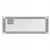 Protectie laterala pat, Primabobo,Classic, 140 cm, Inaltime reglabila 73-92 cm, Cu plasa respirabila, Prevazuta cu un buzunar, Gri
