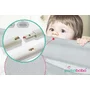 Protectie laterala pat, Primabobo,Classic, 140 cm, Inaltime reglabila 73-92 cm, Cu plasa respirabila, Prevazuta cu un buzunar, Gri - 6