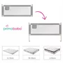 Protectie laterala pat, Primabobo,Classic, 140 cm, Inaltime reglabila 73-92 cm, Cu plasa respirabila, Prevazuta cu un buzunar, Gri - 3