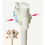 Protectie laterala pat, Primabobo,Classic XXL, 160 cm, Inaltime reglabila 68-98 cm, Cu plasa respirabila, Prevazuta cu un buzunar, Gri - 6