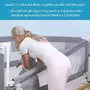 Protectie laterala pat, Primabobo,Classic XXL, 160 cm, Inaltime reglabila 68-98 cm, Cu plasa respirabila, Prevazuta cu un buzunar, Gri - 9