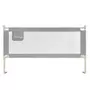 Protectie laterala pat, Primabobo,Classic XXL, 160 cm, Inaltime reglabila 68-98 cm, Cu plasa respirabila, Prevazuta cu un buzunar, Gri - 1