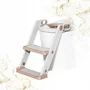 Reductor cu scarita, Primabobo, Pentru toaleta, Potrivit pentru toaletele rotunde, Scaun din spuma, Inaltime intre 44-48.5 cm, Rezistent, Alb/Auriu - 4