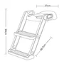 Reductor cu scarita, Primabobo, Pentru toaleta, Potrivit pentru toaletele rotunde, Scaun din spuma, Inaltime intre 44-48.5 cm, Rezistent, Alb/Auriu - 13