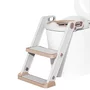 Reductor cu scarita, Primabobo, Pentru toaleta, Potrivit pentru toaletele rotunde, Scaun din spuma, Inaltime intre 44-48.5 cm, Rezistent, Alb/Auriu - 2