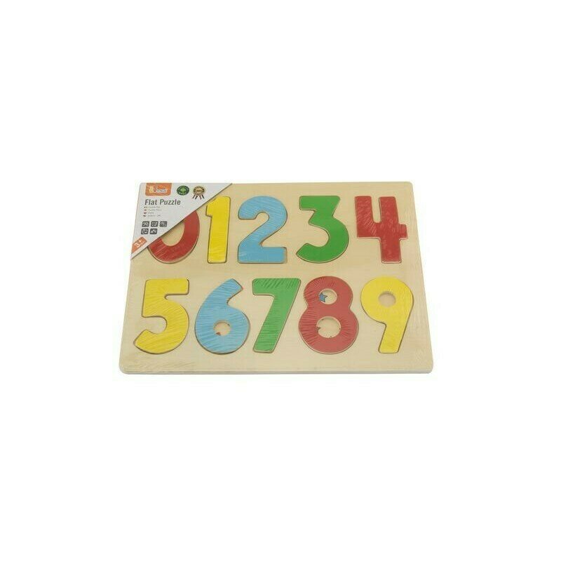 Viga - puzzle din lemn numere , puzzle copii, piese 10