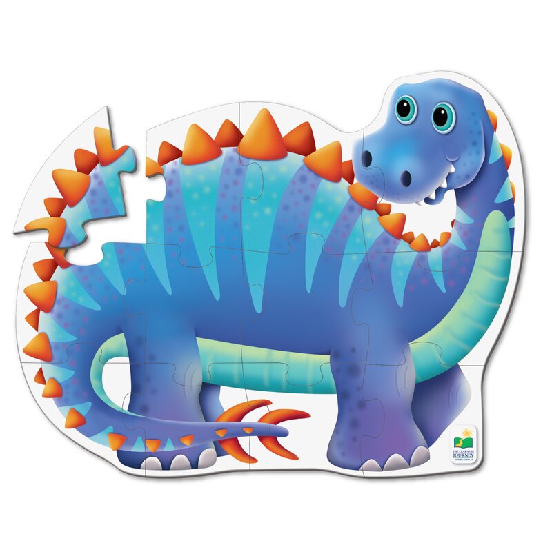 The learning journey - puzzle de podea dinozaur puzzle copii, piese 12