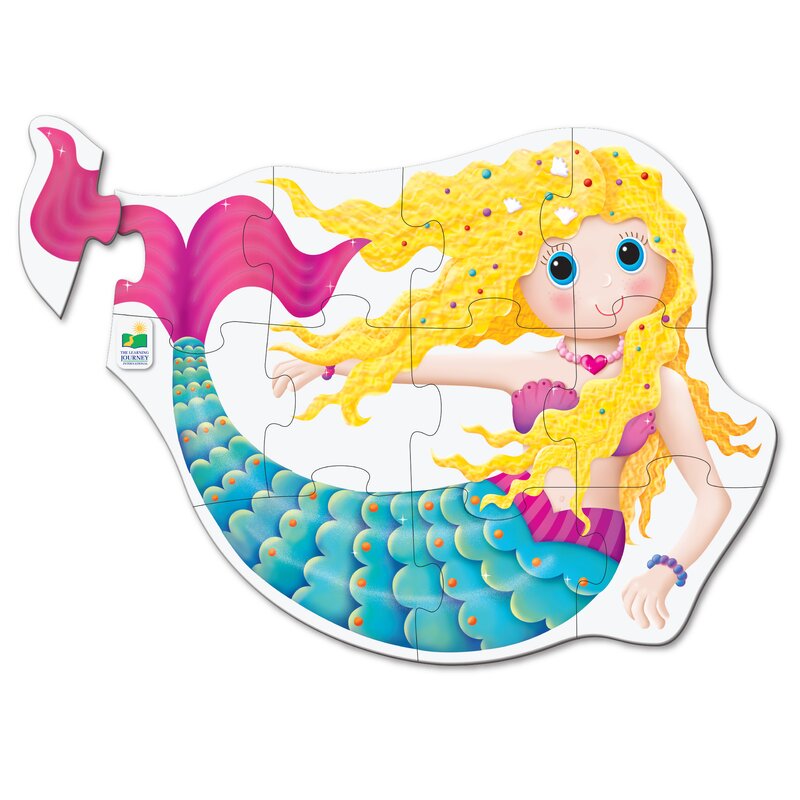 The learning journey - puzzle de podea sirena puzzle copii, piese 12