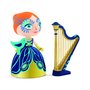 Djeco - Printesa Elisa cu harpa - 1
