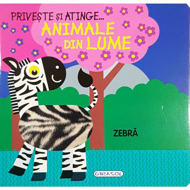 Carte educativa Priveste si atinge - animale din lume