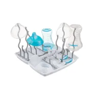 Uscator pliabil, BabyOno, Pentru biberoane, fara BPA, Universal, Alb