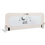 Protectie laterala pat, FreeON, Pentru bebe, Rabatabila, Instalare usoara, Dimensiune 135 x 57 cm, Sweet Dreams, Conform cu standardul european BS7972:2001+A12009, Light Beige