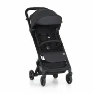 Carucior sport, Petite&Mars, Fly, Pliere compacta, Spatar reglabil pana la pozitie de somn, Suport picioare reglabil, Copertina extensibila cu protectie UPF40+, Suport pahar inclus, Pana la 22 kg, 0 luni+, Negru