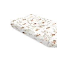 Cearceaf cu elastic, MimiNu, Pentru pat 160x80 cm, Din bumbac certificat Oeko Tex Standard 100, Fairy