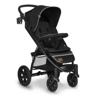 Carucior sport, Lionelo,  Annet Tour, De la nastere, Cu capotina impermeabila, Cu filtru UPF 50+, Cu maner reglabil, Plasa de tantari, Suport biberon, Saculet pentru picioare, Pana la 22 kg, Cu certificare TUV, Negru