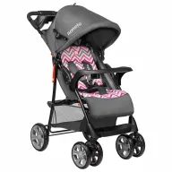 Carucior sport, Lionelo, Emma Plus, Cu tavita, 2 Suporturi pentru pahar, Geanta accesorii, Conform cu standardul european de securitate EN1888-1, Pink Scandi