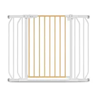 Poarta de siguranta, Lionelo, Truus Slim, Prin presiune, 105 cm, Conform cu standardul europeane de securitate EN1930, Gri/Natur